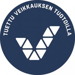 Tuettu Veikkauksen tuotoilla -tunnus.